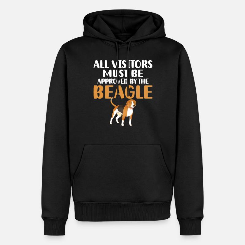 Beagle Cadeau Beagle Propriétaire - Sweat à capuche Premium bio Homme - noir