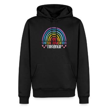 Formateur en éducation spécialisée Enseignant Éducation spécialisée - Sweat à capuche Premium bio Homme - noir - Devant - Nico (187cm)