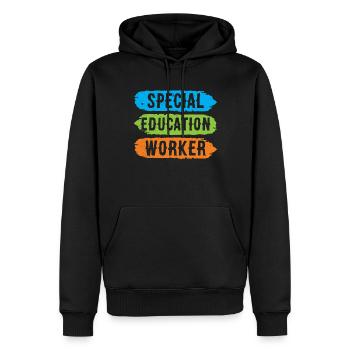 Special Education Workers Special Education Teachers - Men’s Premium Organic Hoodie - black - Front - Nico (187cm)