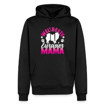 Beste Eurasier Mama Spitz Eurasian Dog - Männer Premium Bio Hoodie - Schwarz - Vorne - Nico (187cm)