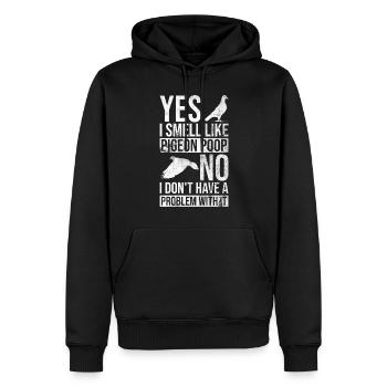 Taubenzüchter Und Taubenliebhaber - Men’s Premium Organic Hoodie - black - Front - Nico (187cm)