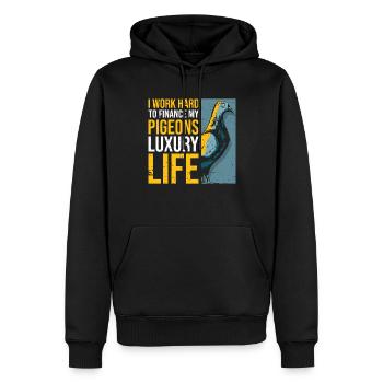 Taubenzüchter Und Taubenzucht Taubenrasse - Männer Premium Bio Hoodie - Schwarz - Vorne - Nico (187cm)