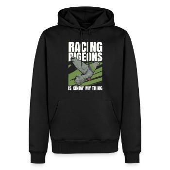 Brieftauben Und Taubenzüchter Tauben-racer-experte - Männer Premium Bio Hoodie - Schwarz - Vorne - Nico (187cm)