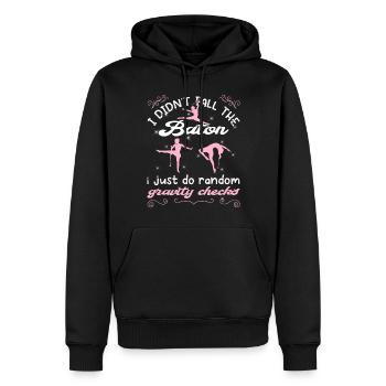 Gymnastik Tanz Baton Wirbeln Turnen - Männer Premium Bio Hoodie - Schwarz - Vorne - Nico (187cm)