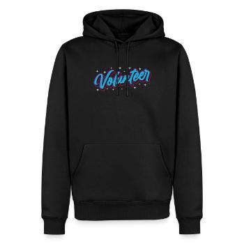 Freiwilliger Freiwillig Ehrenamtlicher Ehrenamt - Männer Premium Bio Hoodie - Schwarz - Vorne - Nico (187cm)