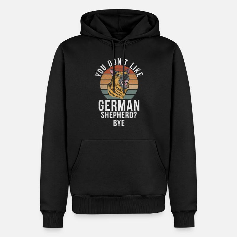 Deutscher Schäferhund Geschenke - Männer Premium Bio Hoodie - Schwarz