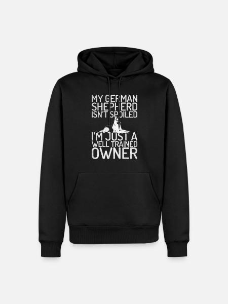 German Shepherd Gifts - Men’s Premium Organic Hoodie - black