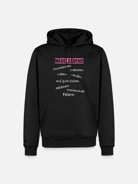 Mädelsabend Jga - Männer Premium Bio Hoodie - Schwarz
