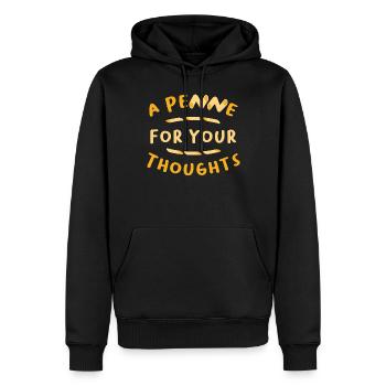 Un penne pour votre pensée Italie Flag Pâtes - Sweat à capuche Premium bio Homme - noir - Devant - Nico (187cm)