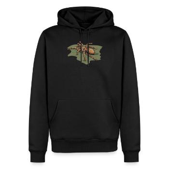 Vogelspinne I Tarantula Terrarium Motiv für - Männer Premium Bio Hoodie - Schwarz - Vorne - Nico (187cm)