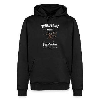 Vogelspinne I Tarantula Terrarium Motiv für - Männer Premium Bio Hoodie - Schwarz - Vorne - Nico (187cm)