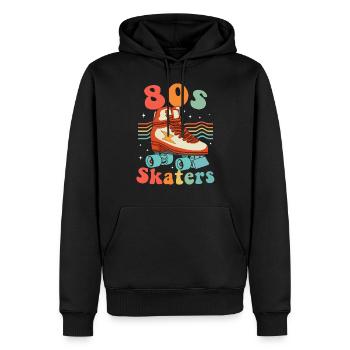 Patins à roulettes Patineurs à roues alignées Patins à roues alignées - Sweat à capuche Premium bio Homme - noir - Devant - Nico (187cm)