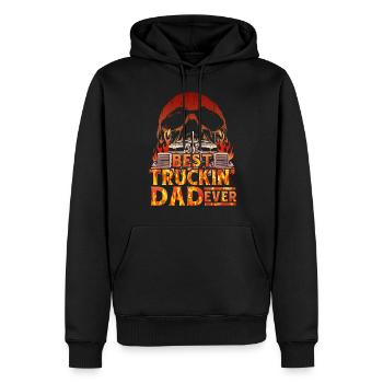 LKW Fahrer - Männer Premium Bio Hoodie - Schwarz - Vorne - Nico (187cm)