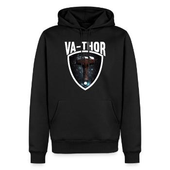Papa Vathor Va Thor Vatertag Vatertagsgeschenk - Männer Premium Bio Hoodie - Schwarz - Vorne - Nico (187cm)