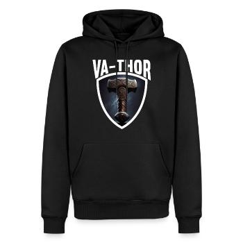 Papa Vathor Va Thor Vatertag Vatertagsgeschenk - Männer Premium Bio Hoodie - Schwarz - Vorne - Nico (187cm)