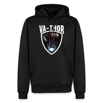 Papa Vathor Va Thor Vatertag Vatertagsgeschenk - Männer Premium Bio Hoodie - Schwarz - Vorne - Nico (187cm)