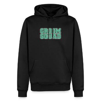 Bräutigam groom JGA - Männer Premium Bio Hoodie - Schwarz - Vorne - Nico (187cm)