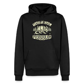 Tactical Possum Armadillo Whisperer Animal Lover - Sweat à capuche Premium bio Homme - noir - Devant - Nico (187cm)