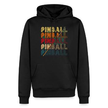Pub Sports Flipperautomat - Retro-Flipperspiel - Männer Premium Bio Hoodie - Schwarz - Vorne - Nico (187cm)
