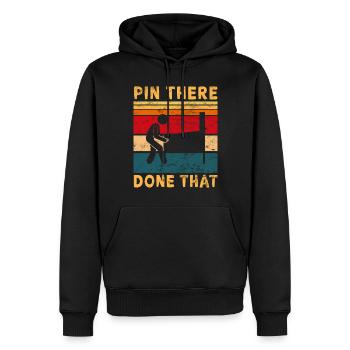 Pub Sports Flipperautomat - Retro-Flipperspiel - Männer Premium Bio Hoodie - Schwarz - Vorne - Nico (187cm)