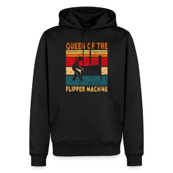 Pub Sports Pinball Machine - Retro Pinball Game - Men’s Premium Organic Hoodie - black - Front - Nico (187cm)