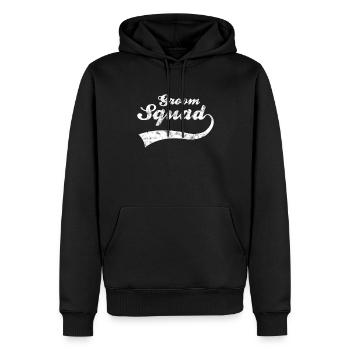 Bräutigam groom JGA - Männer Premium Bio Hoodie - Schwarz - Vorne - Nico (187cm)