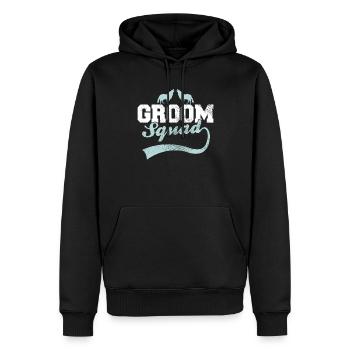 Bräutigam's Wolfsrudel - Männer Premium Bio Hoodie - Schwarz - Vorne - Nico (187cm)