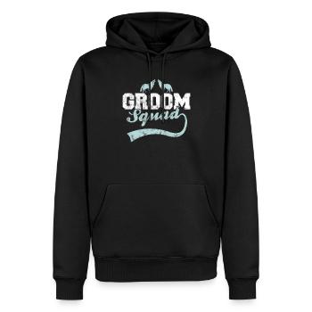 Bräutigam's Wolfsrudel - Männer Premium Bio Hoodie - Schwarz - Vorne - Nico (187cm)