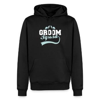 Bräutigam's Wolfsrudel - Männer Premium Bio Hoodie - Schwarz - Vorne - Nico (187cm)