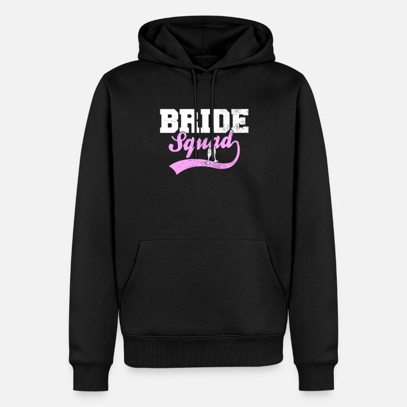 Bride Squad - Männer Premium Bio Hoodie - Schwarz