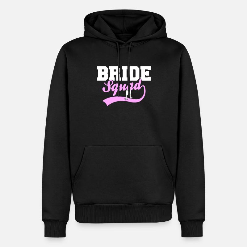 Bride Squad - Männer Premium Bio Hoodie - Schwarz