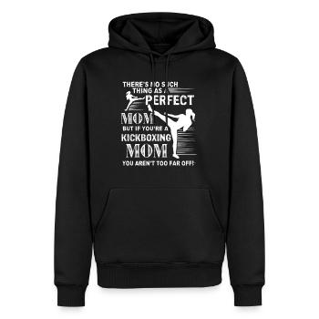 Kickboxing Kickboxing Mom - Men’s Premium Organic Hoodie - black - Front - Nico (187cm)