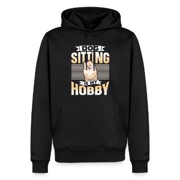 Hundesitting Ist Mein Hobby Sitter Dog Sitting - Männer Premium Bio Hoodie - Schwarz - Vorne - Nico (187cm)