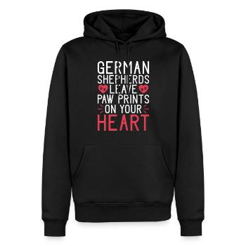 Deutscher Schäferhund Geschenke - Männer Premium Bio Hoodie - Schwarz - Vorne - Nico (187cm)