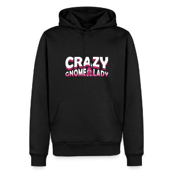 Jardin Gnome Jardin - Sweat à capuche Premium bio Homme - noir - Devant - Nico (187cm)