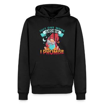 Jardin Gnome Jardin - Sweat à capuche Premium bio Homme - noir - Devant - Nico (187cm)