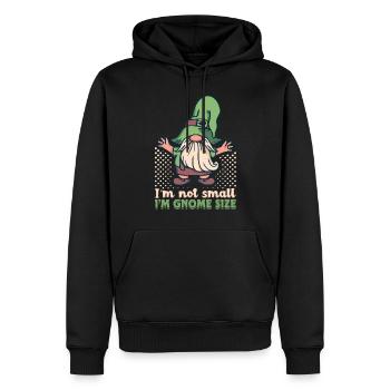 Jardin Gnome Jardin - Sweat à capuche Premium bio Homme - noir - Devant - Nico (187cm)