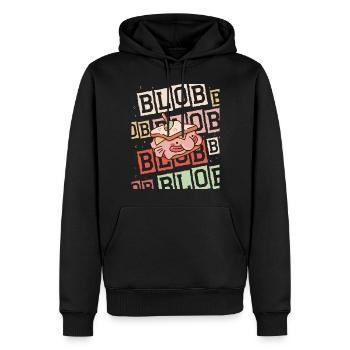 Blobfish-liebhaber-tiefseefisch-hässlicher - Männer Premium Bio Hoodie - Schwarz - Vorne - Nico (187cm)