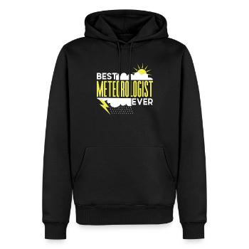 Bester Meteorologe Überhaupt Meteorologie Beruf - Männer Premium Bio Hoodie - Schwarz - Vorne - Nico (187cm)