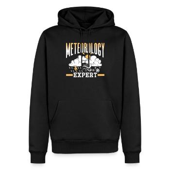 Meteorologie Experte Wettervorhersage Meteorologe - Männer Premium Bio Hoodie - Schwarz - Vorne - Nico (187cm)