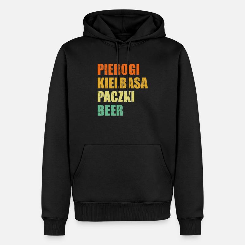 Pierogi Kielbasa - Sweat à capuche Premium bio Homme - noir