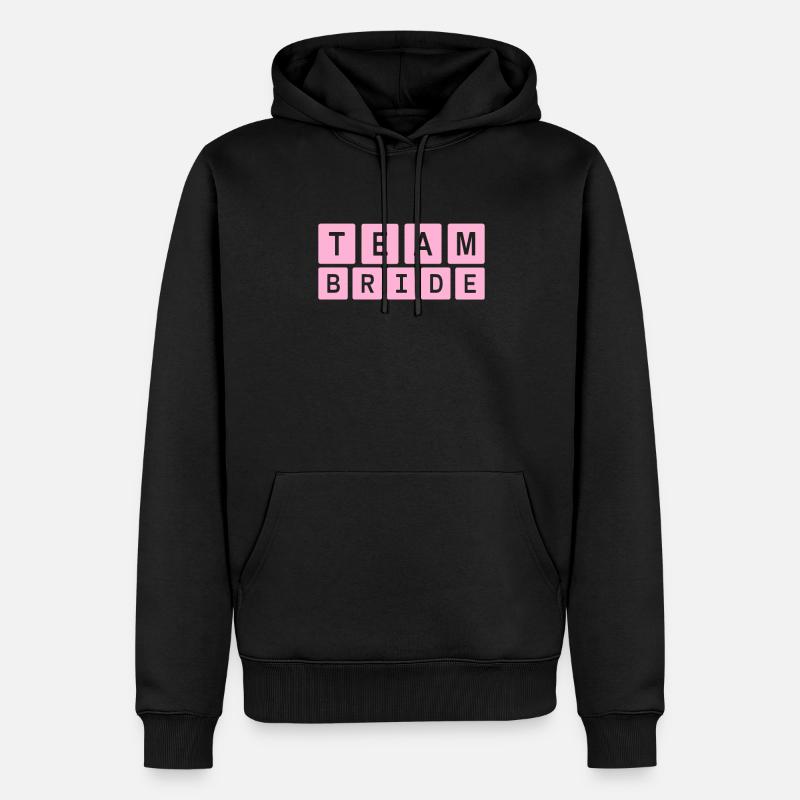 team bride Team Braut - Männer Premium Bio Hoodie - Schwarz