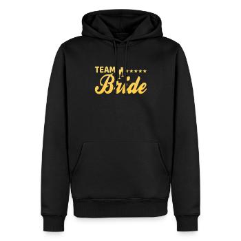 Épouse de l’équipe Épouse de l’équipe - Sweat à capuche Premium bio Homme - noir - Devant - Nico (187cm)