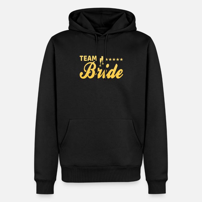 team bride Team Braut - Männer Premium Bio Hoodie - Schwarz