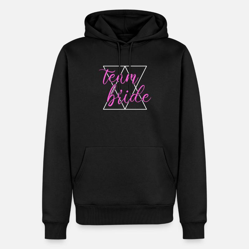 team bride Team Braut - Männer Premium Bio Hoodie - Schwarz