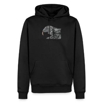 Komodowaran I Komododrache Motiv für Reptilien - Männer Premium Bio Hoodie - Schwarz - Vorne - Nico (187cm)
