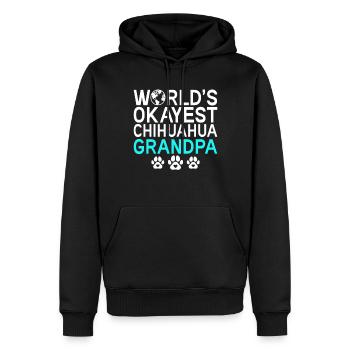 Chihuahua Cadeaux Chihuahua Propriétaire - Sweat à capuche Premium bio Homme - noir - Devant - Nico (187cm)