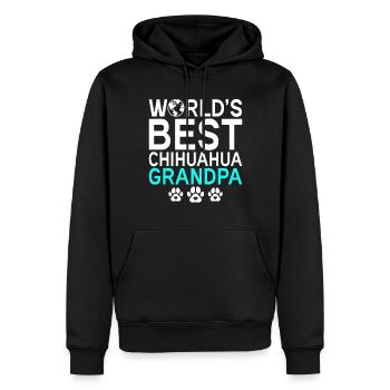 Chihuahua Geschenke Chihuahua Besitzer - Männer Premium Bio Hoodie - Schwarz - Vorne - Nico (187cm)