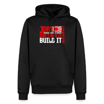 JDM Japanese Domestic Market Automotive - Männer Premium Bio Hoodie - Schwarz - Vorne - Nico (187cm)