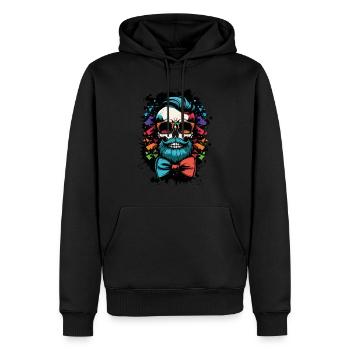 Skeleton Bachelor Groom Bachelor Bachelor Party - Sweat à capuche Premium bio Homme - noir - Devant - Nico (187cm)